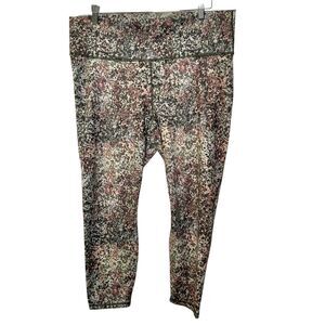 Fabletics Define PowerHold Earthen Print high-waisted 7/8 leggings 2X